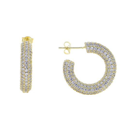 Sparkling Hoop Earrings