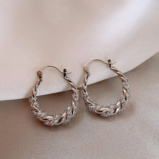 Twisted Laurel Hoop Earrings