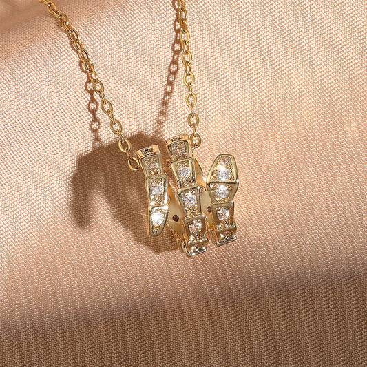 Serpent Diamond Necklace