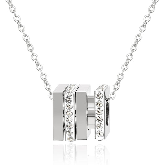 Trinity Square Pendant Necklace