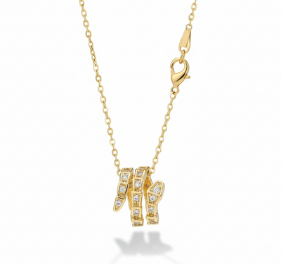 Serpent Diamond Necklace