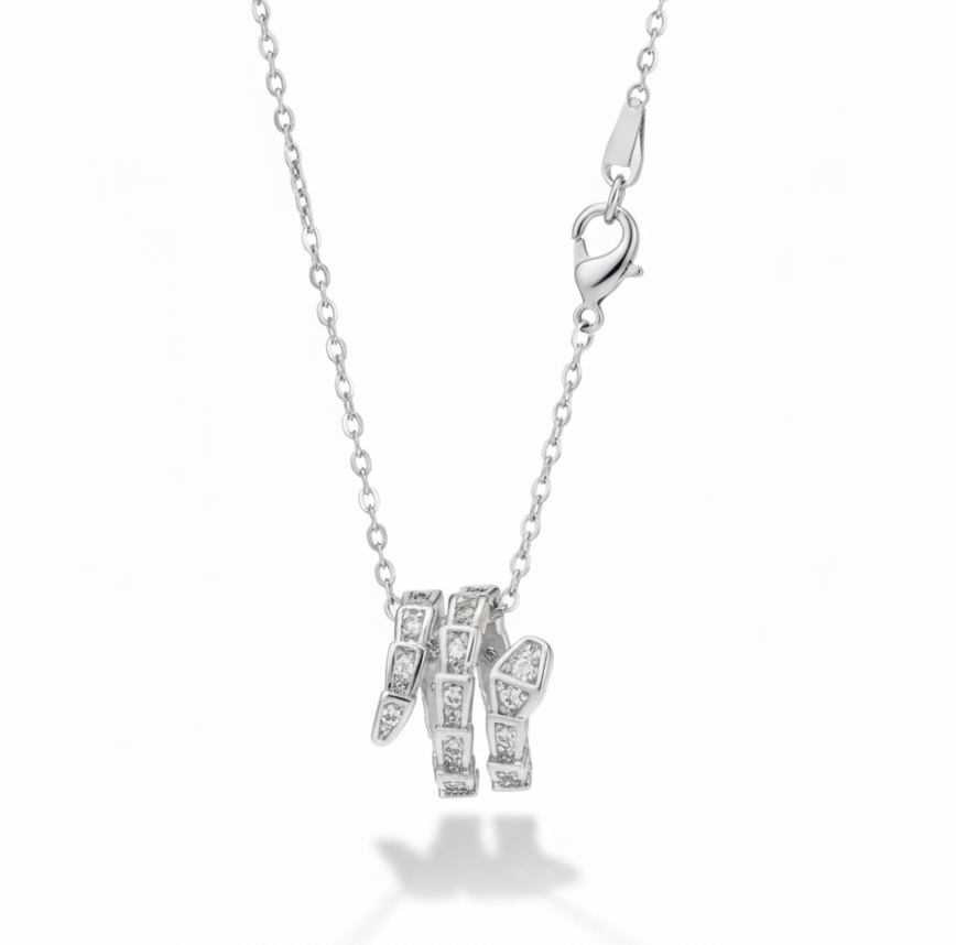 Serpent Diamond Necklace