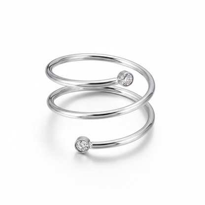 Luna Spiral Ring
