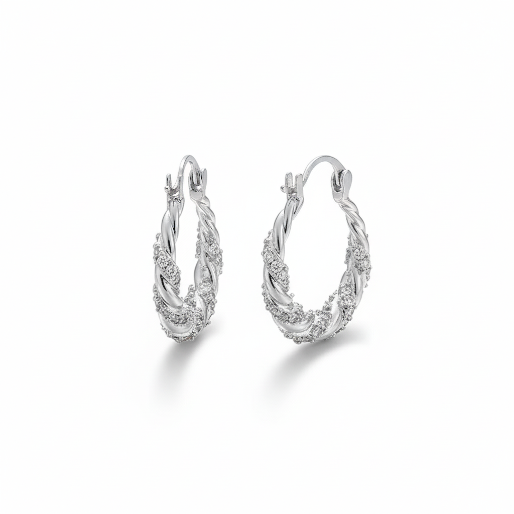 Twisted Laurel Hoop Earrings