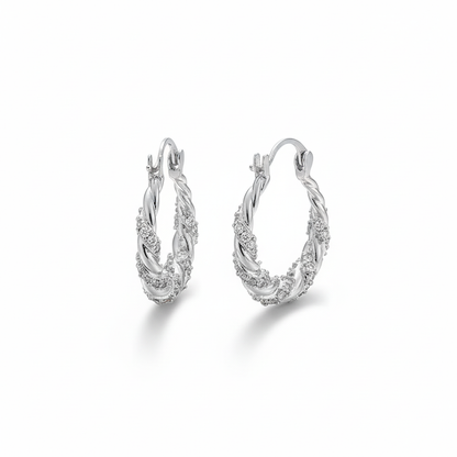 Twisted Laurel Hoop Earrings
