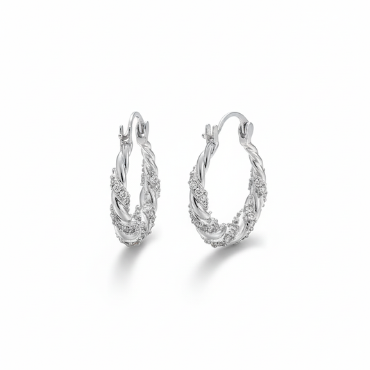 Twisted Laurel Hoop Earrings