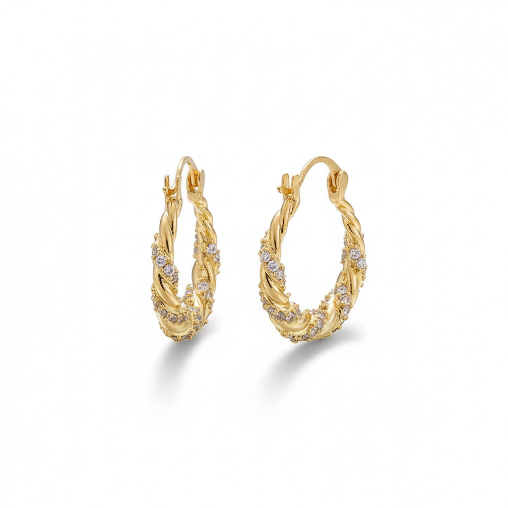 Twisted Laurel Hoop Earrings