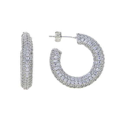 Sparkling Hoop Earrings