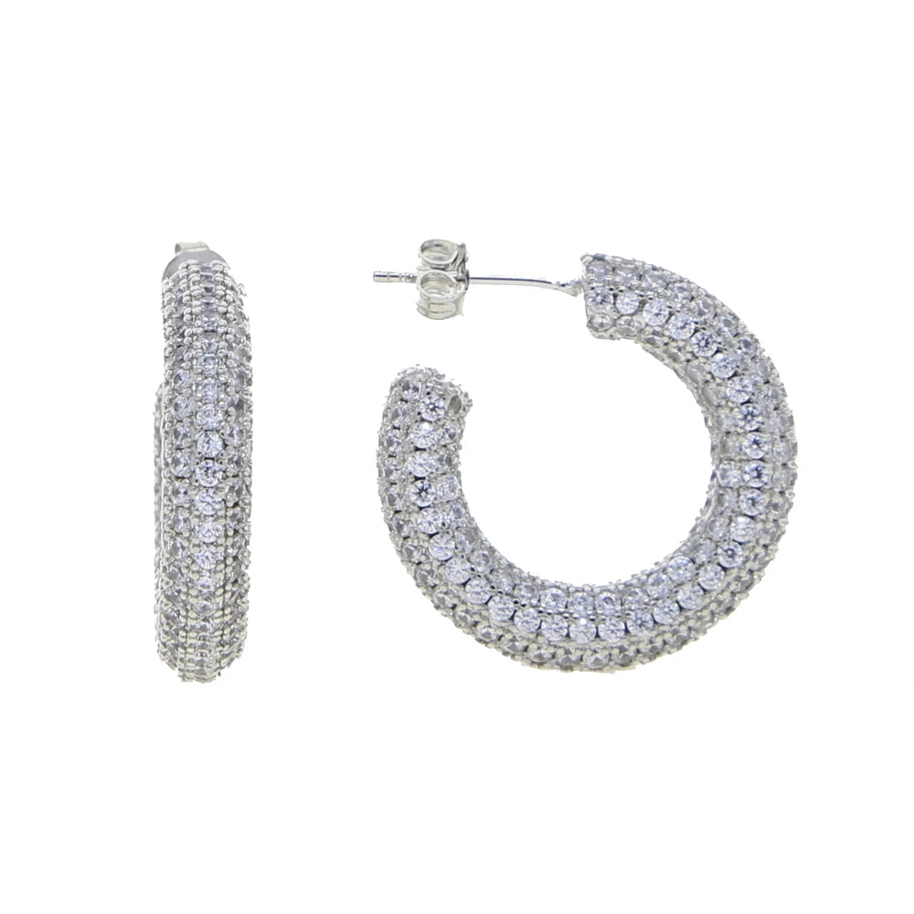Sparkling Hoop Earrings