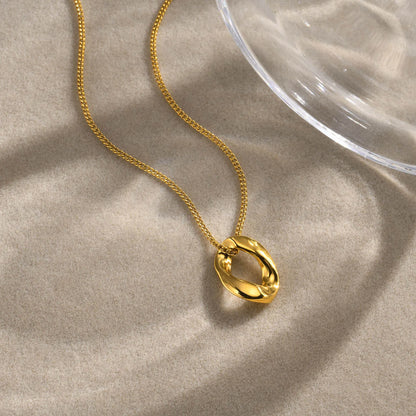 Oval Twist Necklace