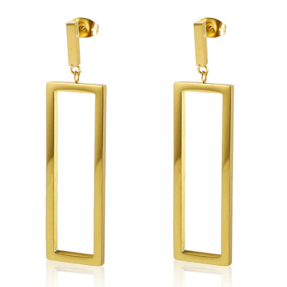 Elysia Rectangle Drop Earrings