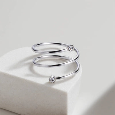 Luna Spiral Ring