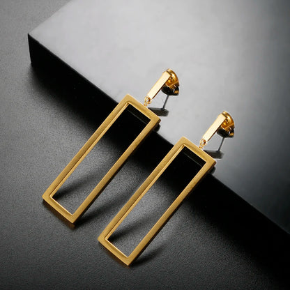 Elysia Rectangle Drop Earrings