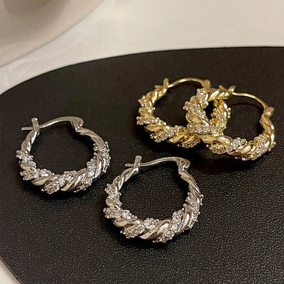 Twisted Laurel Hoop Earrings