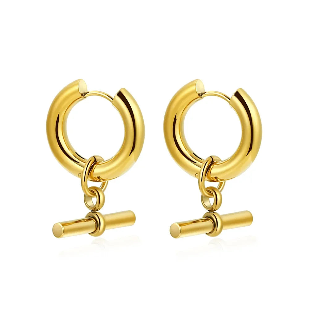 Sorella T-Bar Hoop Earrings