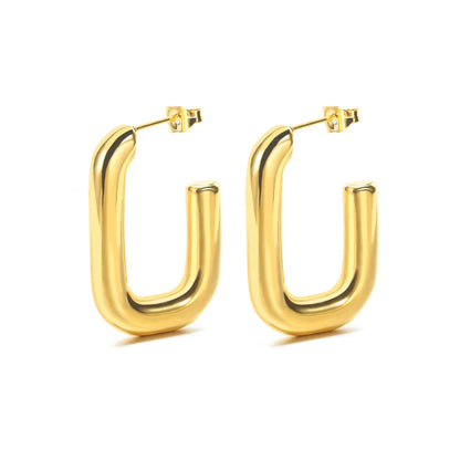 Aria Square Hoop Earrings