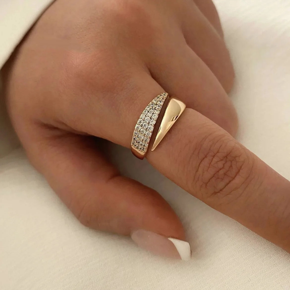 Sculpted Curve Ring