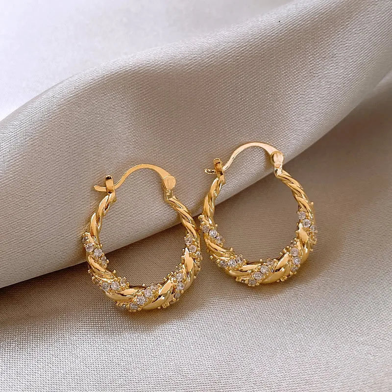 Twisted Laurel Hoop Earrings