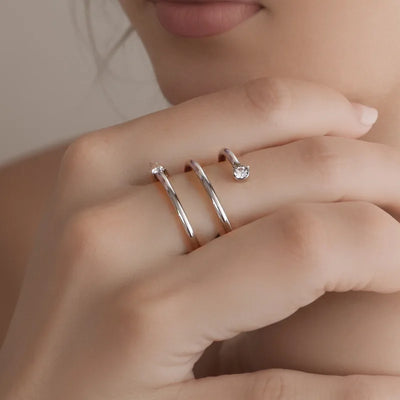 Luna Spiral Ring