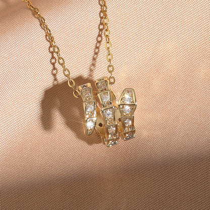Serpent Diamond Necklace