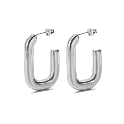 Aria Square Hoop Earrings