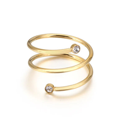 Luna Spiral Ring