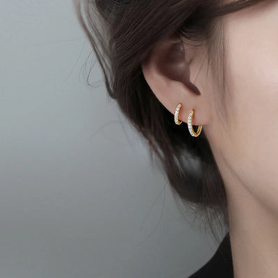 Classic Quartet Hoop Earrings